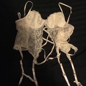 Vintage Victoria's Secret Bridal corset + thong 34B Coachella